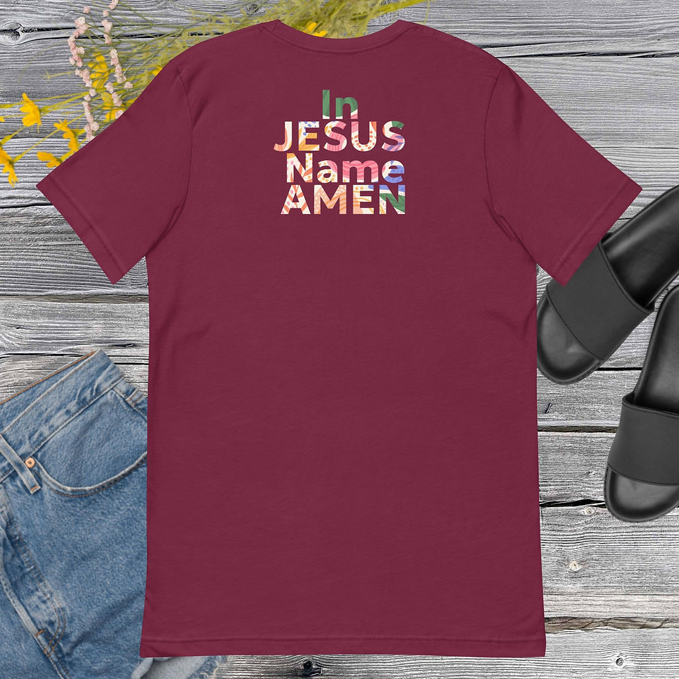 Thumbnail: All Is Well In Jesus Name Amen! Unisex Heavy Cotton Tee | Positive Vibes T-Shirt