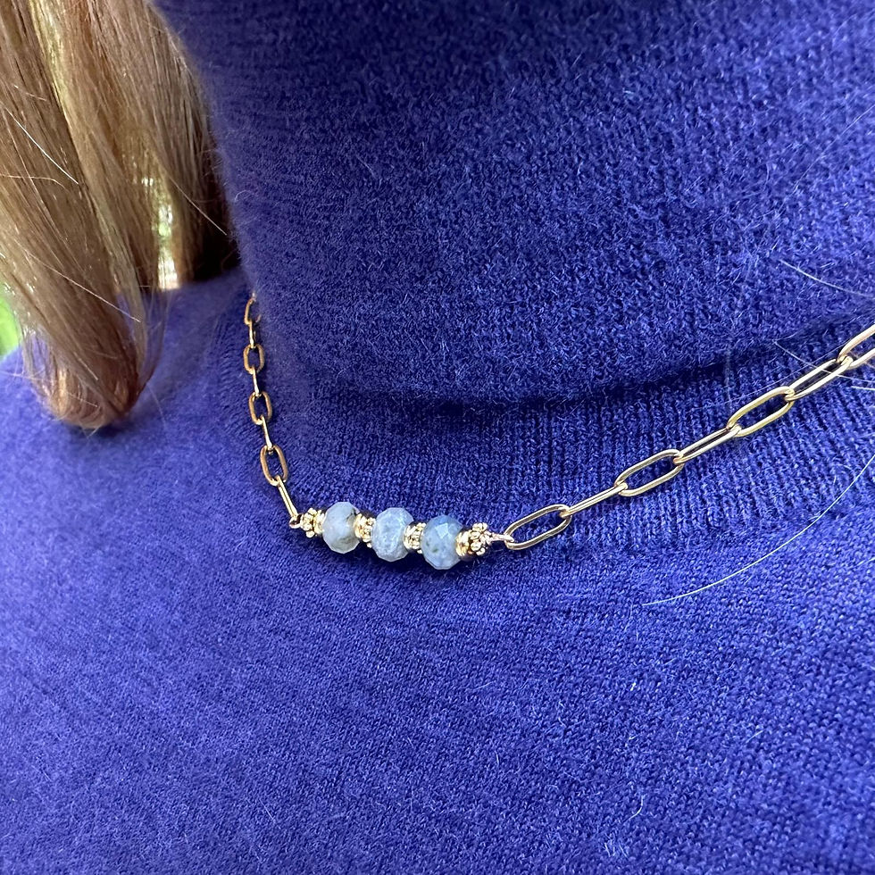 Miniature : Ras de cou AMICIE M, doré ou argenté