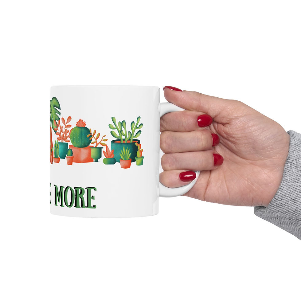 Thumbnail: Just One More Plant Ceramic Mug, (11oz, 15oz)