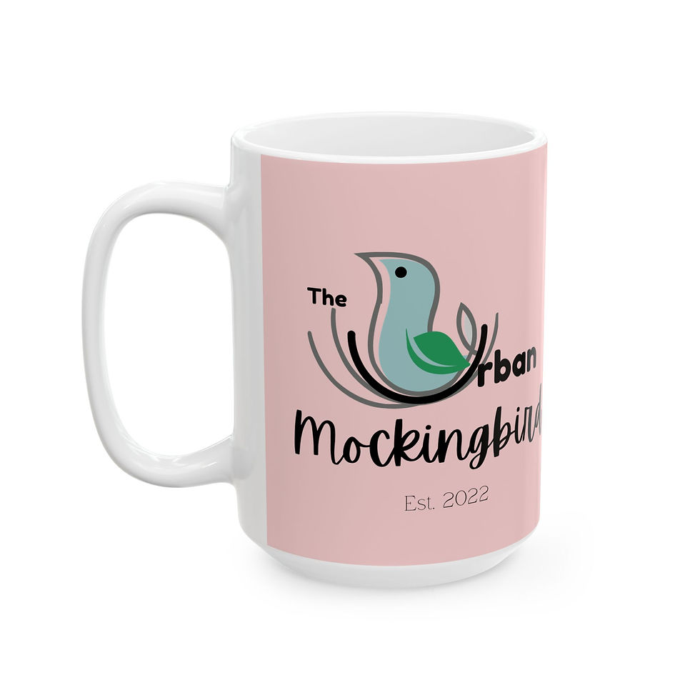 Thumbnail: The Urban Mockingbird Logo Ceramic Mug, (11oz, 15oz)