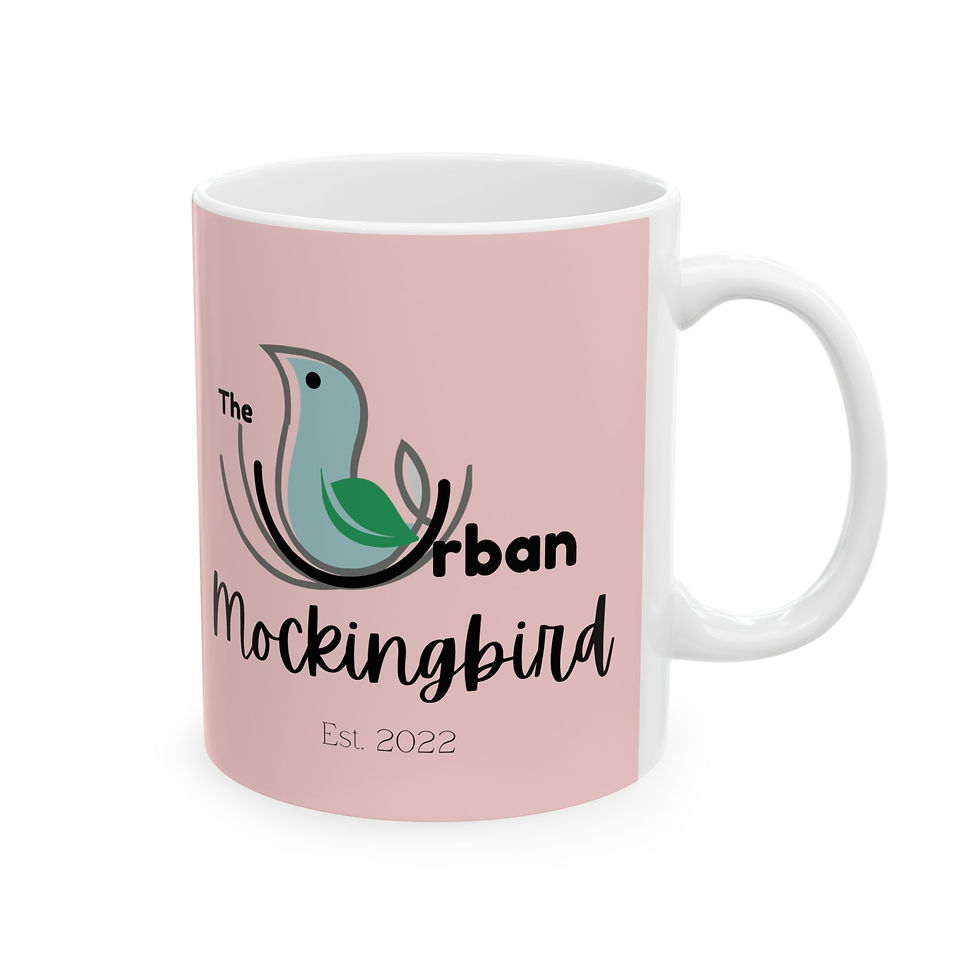 Thumbnail: The Urban Mockingbird Logo Ceramic Mug, (11oz, 15oz)