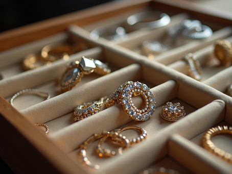 Full jewelry box with unworn jewelry