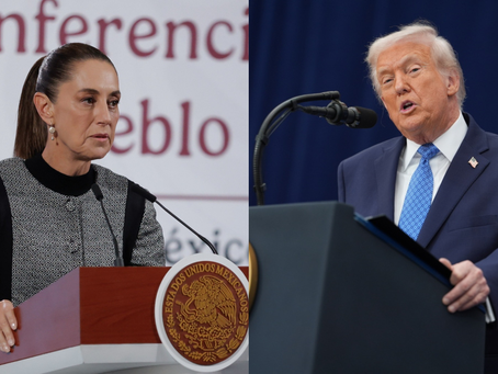 Trump reconoce trabajo de Sheinbaum en señal de TV Azteca durante sorteo del Mundial.