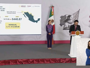 Sheinbaum anuncia aumento al salario mínimo para 2026; así quedará ahora.