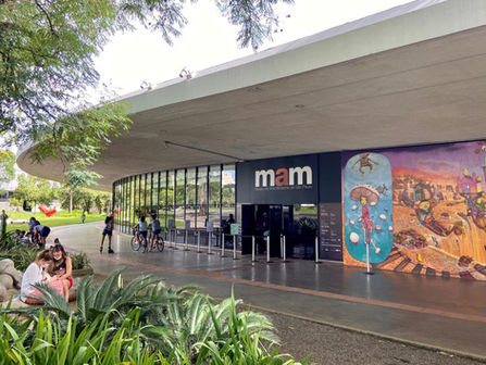 Entrada do MAM em São Paulo.