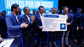 União Brasil e PP oficializam Guilherme Derrite ao Senado e confirmam apoio à reeleição de Tarcísio em São Paulo