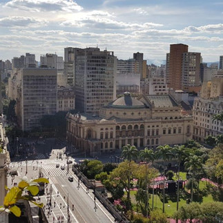 Foto aérea de patrimonio histótico da cidade de são paulo
