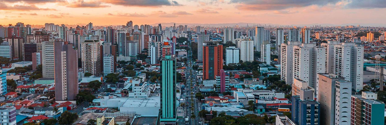 Foto aérea da cidade de são paulo 