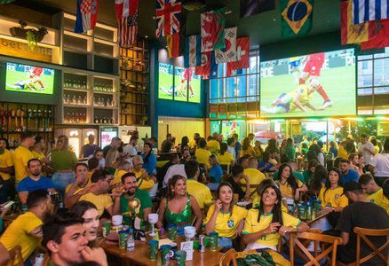 Como um gastrobar temático de futebol em São Paulo