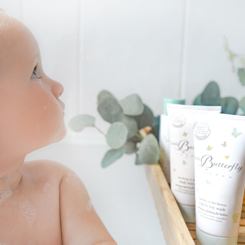 Thumbnail: Baby Organic Body Wash - 100ml Tube, Little Butterfly London