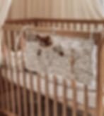 Organic Cotton Crib/Cot Bed Pockets Paint, Born Copenhagen