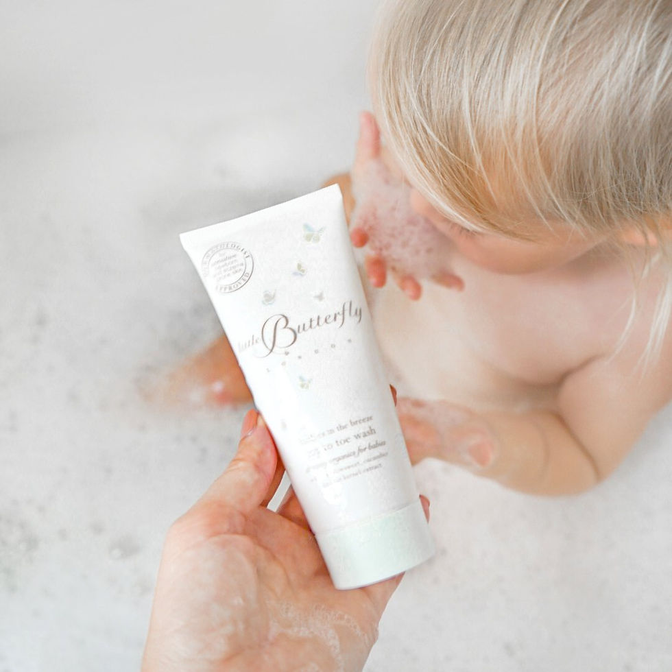 Baby Organic Body Wash - 100ml Tube, Little Butterfly London