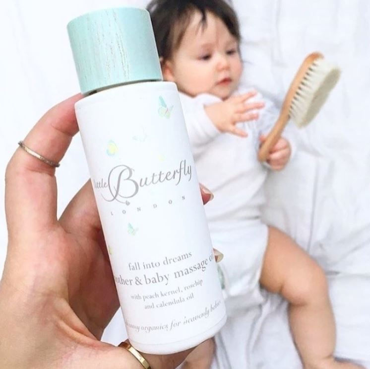 Thumbnail: Mother & Baby Organic Massage Oil - 100ml, Little Butterfly London