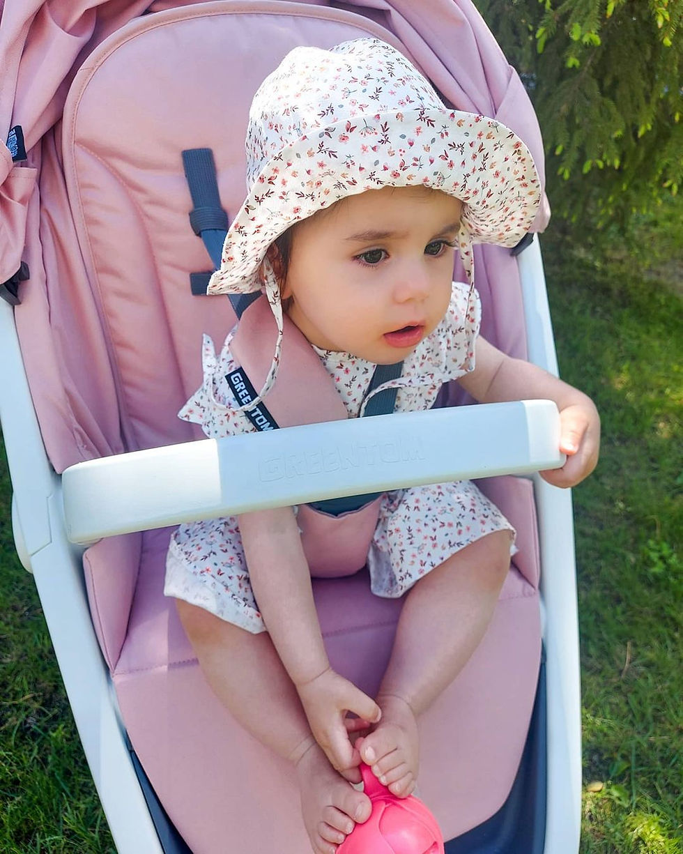 الصورة المصغرة: Eco Stroller "Classic" Grey-Blossom, Greentom