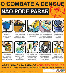 Tapiraí- Arrastão de combate a Dengue acontecerá no final do mês, no Turvo e Quaresmal