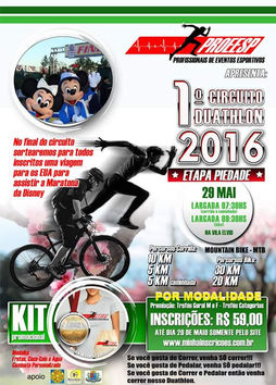 1º Circuito Duathlon etapa Piedade na Vila Elvio, saida as 7:30 da manhã