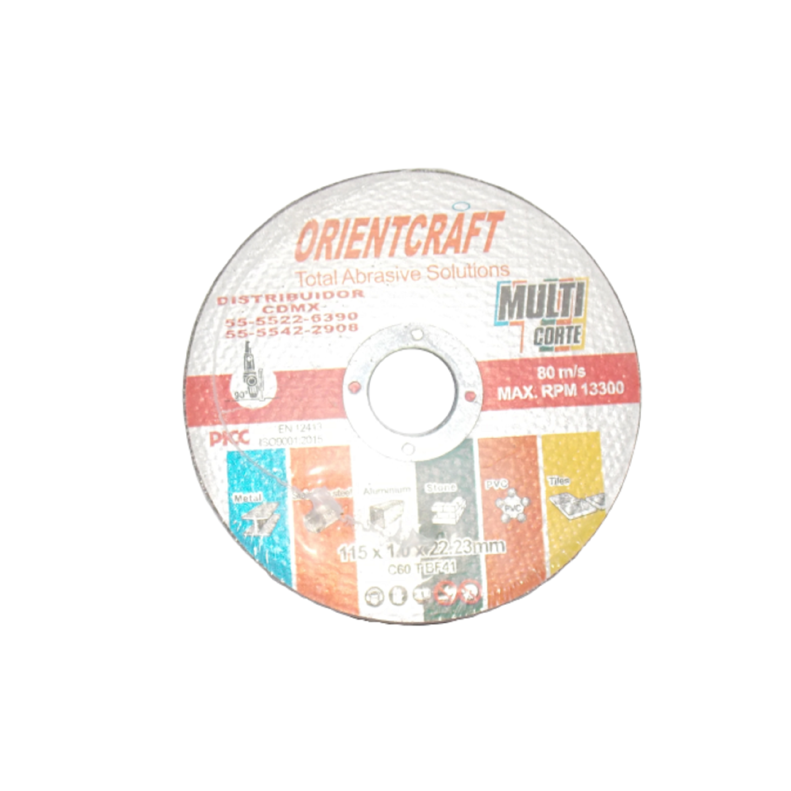 Disco Rocket 4 1/2´´ Multicorte 10pzs