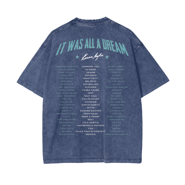Thumbnail: [KARAN AUJLA] | Acid Wash Oversized T-Shirt