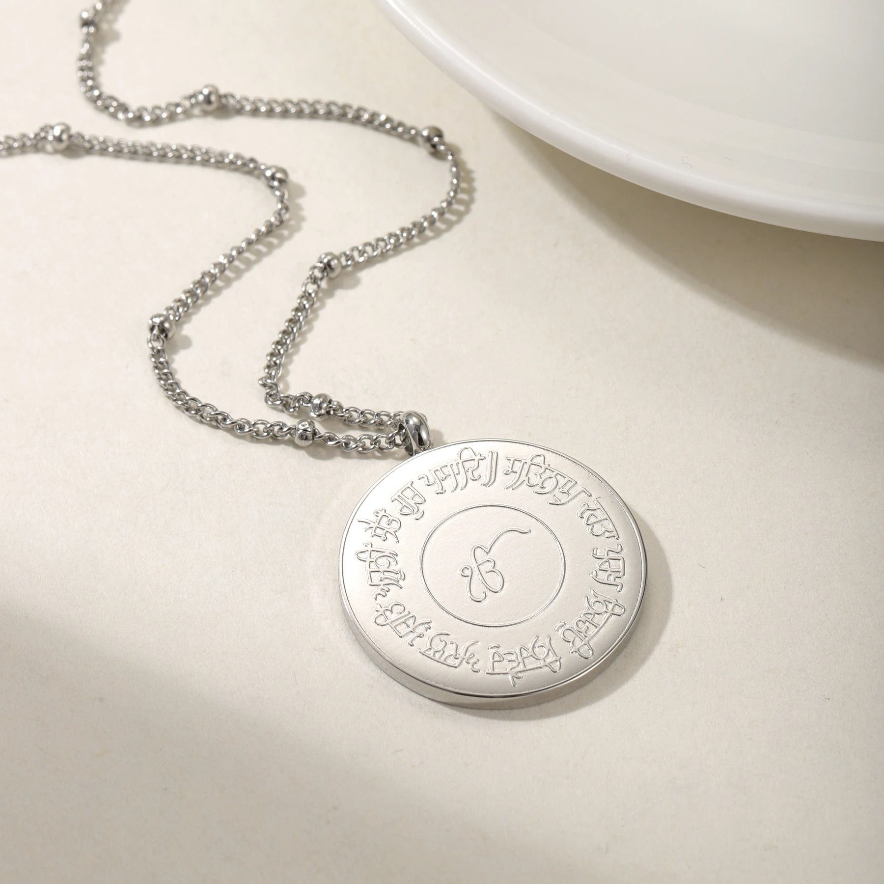 [EK ONKAR] | 18k Stainless Steel Pendant Chain