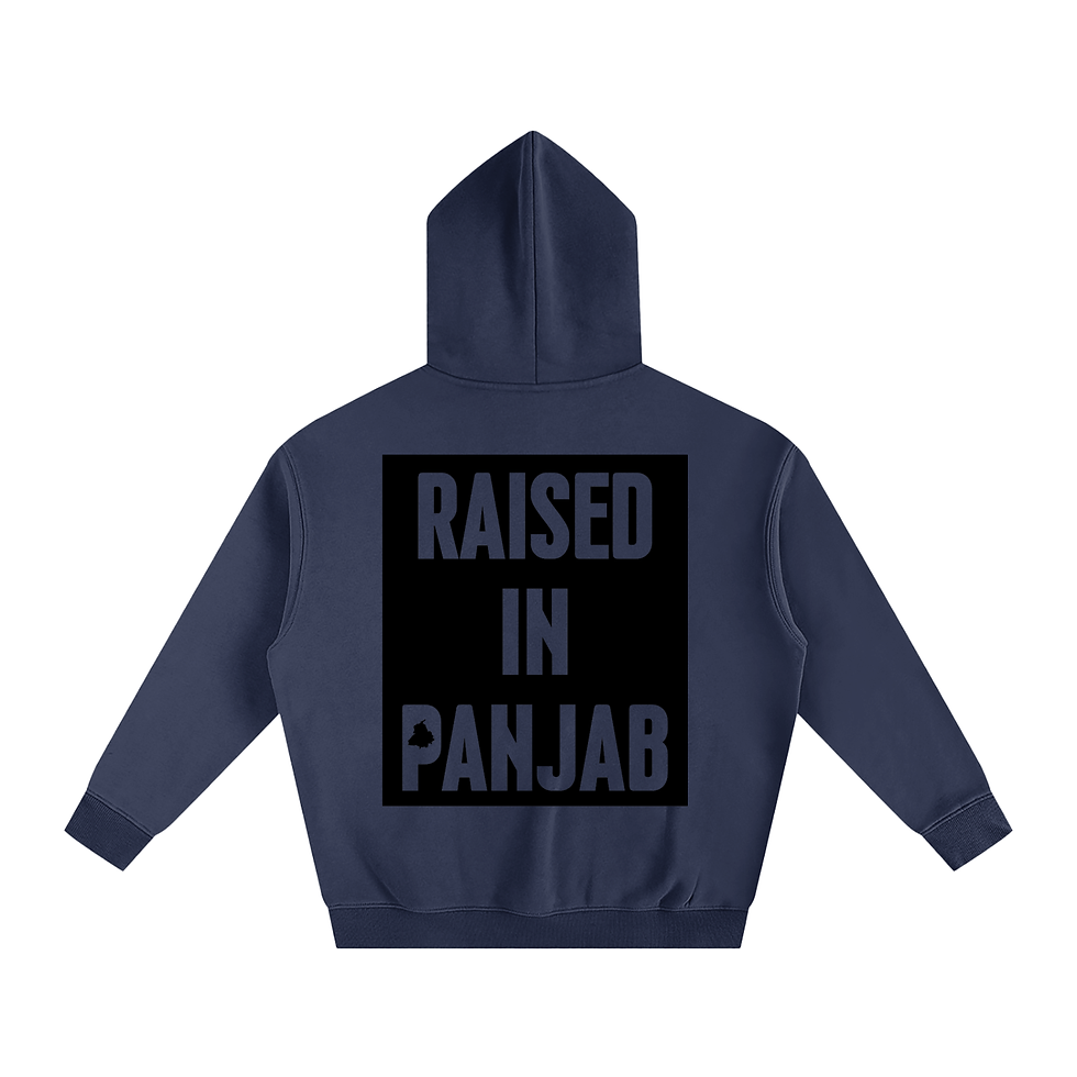 Thumbnail: [RAISED IN PANJAB] | Oversize Fleeced Hoodie