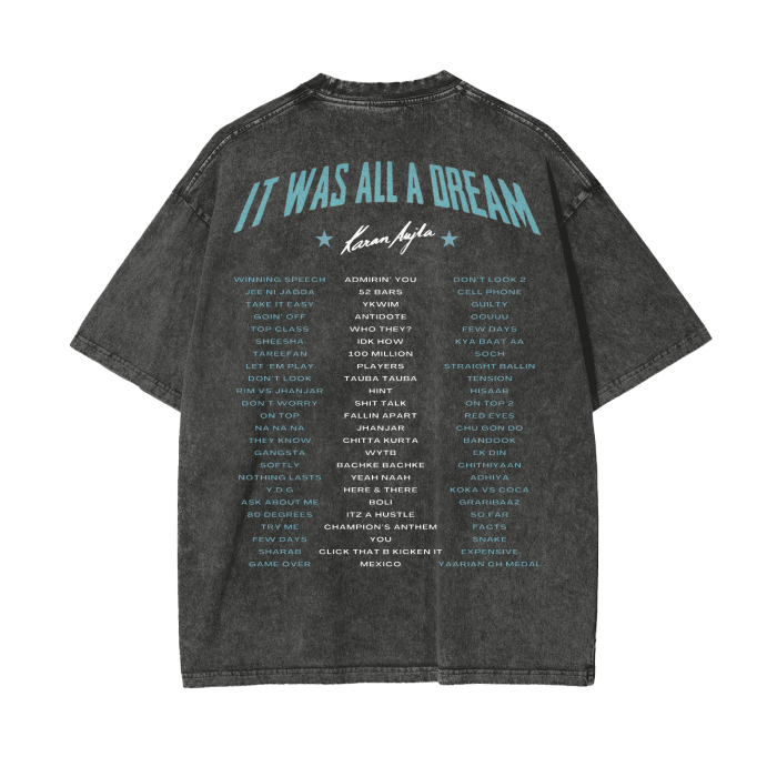 Thumbnail: [KARAN AUJLA] | Acid Wash Oversized T-Shirt