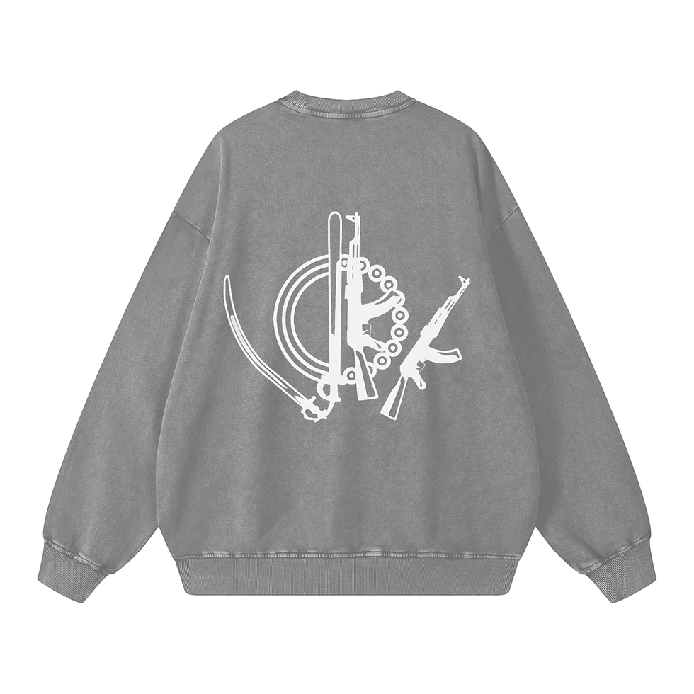 Thumbnail: [PURATAN NISHAN SAHIB] | Acid Wash Oversized Sweatshirt