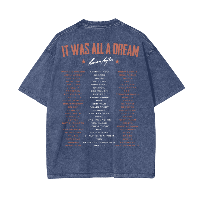 Thumbnail: [KARAN AUJLA] | Acid Wash Oversized T-Shirt