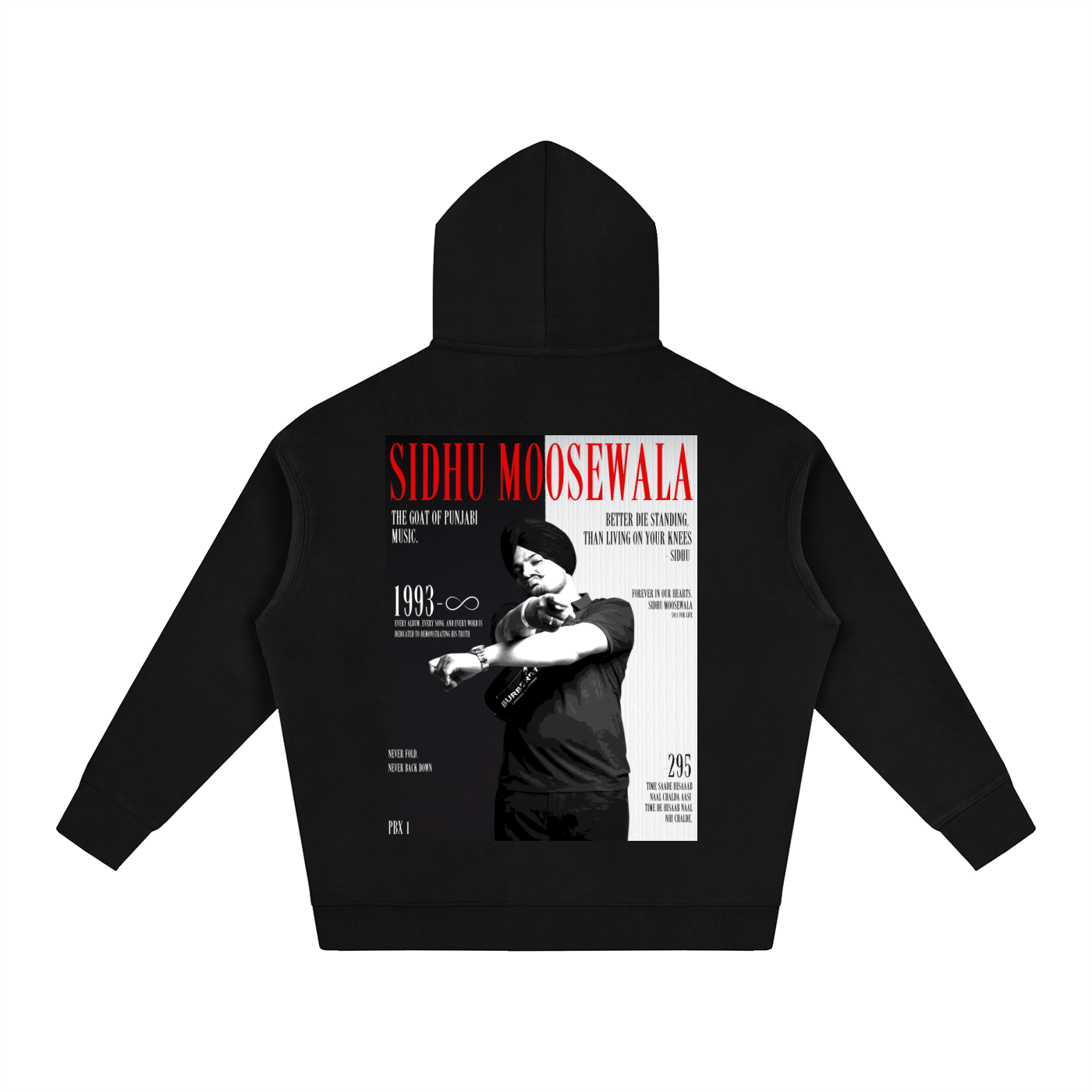 [SIDHU SCARFACE] | Oversize Fleeced Hoodie