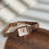Thumbnail: 1pc Vintage Luxury Small Dial Square Bracelet Watch, Women's Coffee Brown Fashi