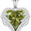 Thumbnail: CDE Angel Wings Necklaces for Women, Love Heart Silver Tone/Gold Tone Pendant w
