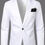 Miniatura: Manfinity Mode Men's Single-Breasted Formal Suit With Button