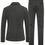 Thumbnail: Manfinity Mode Men's Classic Collar Long Sleeve Buttoned Shirt With Mock Pocket