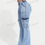 Miniatura: EZwear Women's Denim Cargo Flared Pants