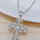 Thumbnail: 1pc Simple Micro-Inlaid Cubic Zirconia Cross Pendant Necklace For Men And Women