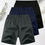 Miniatura: 3pcs Men Shorts Athletic Quick-Dry Breathable Ice Silk Running Casual Loose Sho