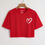 Miniatura: Essnce Heart Print Crop Tee