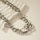 Thumbnail: 1pc Silver-Tone Cool Style Necklace, European And American Punk Chain & Belt Co