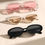 Thumbnail: 4pcs Women Delicate Hot Girl Style Personality Fashion Sunglasses For Outdoor T