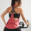 Miniatura: Yoga Sxy Geo Print Backless Sports Tank Top Compression Shirt