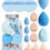 Miniatura: 15pcs Makeup Sponge Set With Storage Jar, Including 3pcs Beauty Blender & 3pcs 