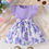 Miniatura: Baby Girl Floral Print Ruffle Trim Dress