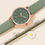 Thumbnail: 1pc Women Watch Round Pointer Quartz Watch And 1pc Daisy Decorative Bracelet Ho