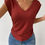 Miniatura: Essnce Solid Ruched Side V Neck Tee
