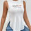 Miniatura: Essnce Ladies' Heart & Letter Print Split Hem Tank Top