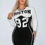 Miniatura: SXY Plus Size Casual Letter Print T-Shirt Style Dress With Front Slit