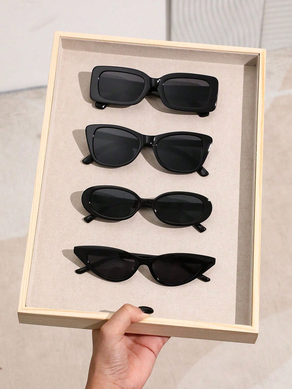 Thumbnail: 4pcs Women Delicate Hot Girl Style Personality Fashion Sunglasses For Outdoor T
