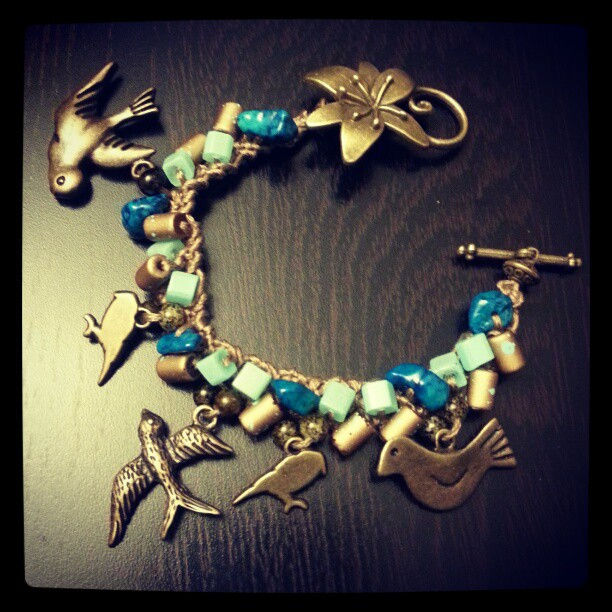 Thumbnail: Knitted Charm Bracelet