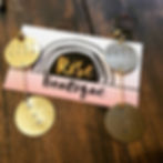 Thumbnail: Custom Stamped Brass Earrings