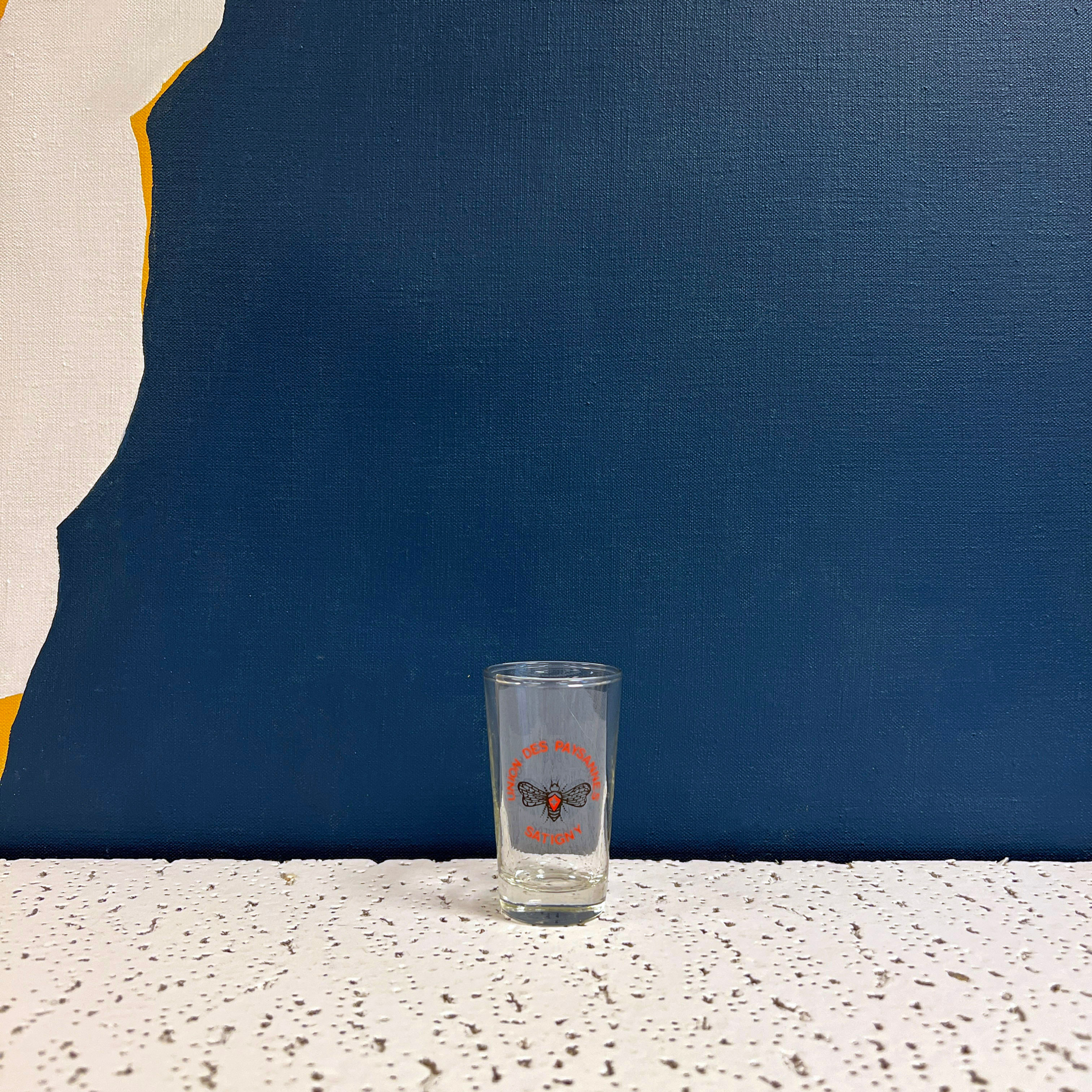 Verre à blanc Union des paysannes années 1960