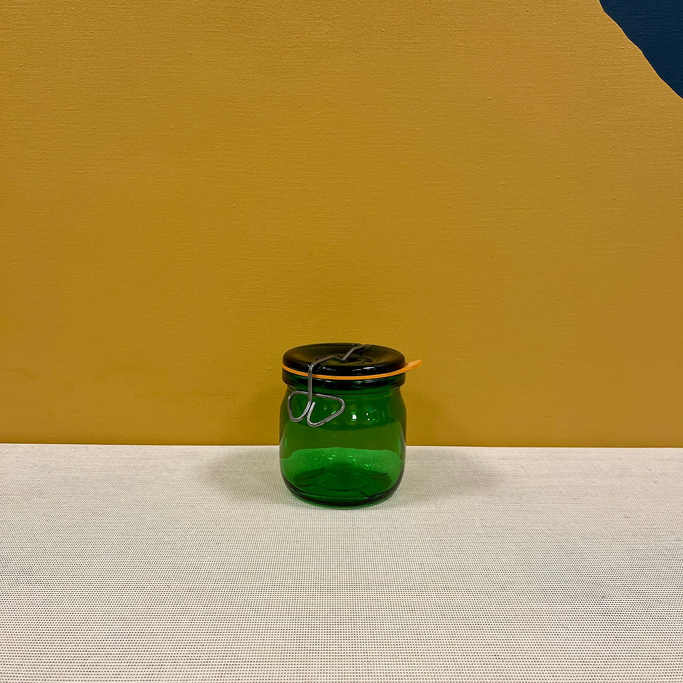 Miniature : Bocal en verre de la verrerie suisse Bulach